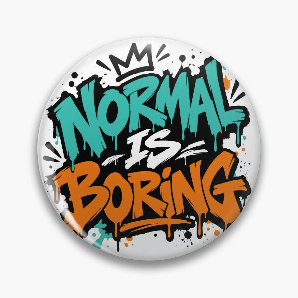 Item preview, Normal Is Boring – Graffiti Typography designed and sold by DesignGraphica.