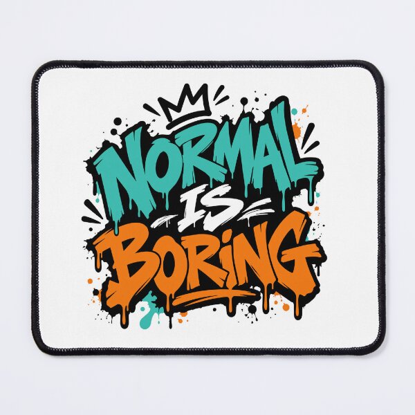 Item preview, Normal Is Boring – Graffiti Typography designed and sold by DesignGraphica.
