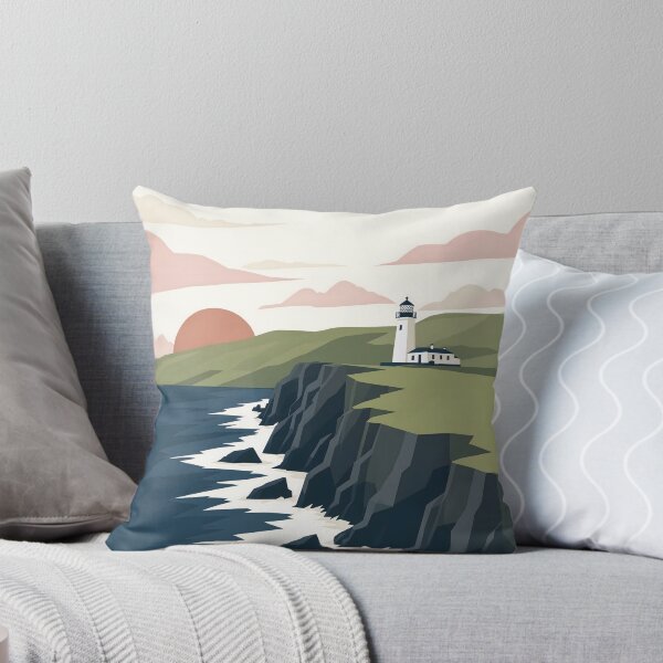 Item preview, Donegal Ireland Minimalist Travel Poster Coastal Cliffs designed and sold by JIGUWORLD.