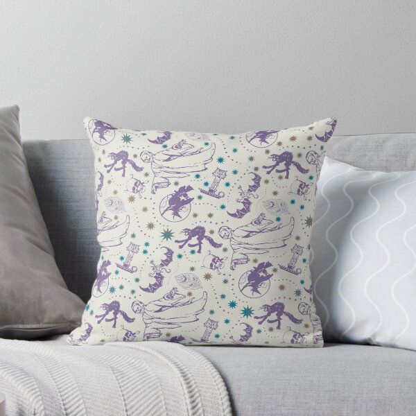 Item preview, Bump in the Night (Vintage Halloween Pattern in Lilac) designed and sold by AKateWillett.