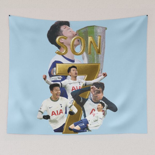 Artikelvorschau, Son Heung-min Tottenham Tribute – Gold Name & Number Design entworfen und verkauft von Kings Clothing.