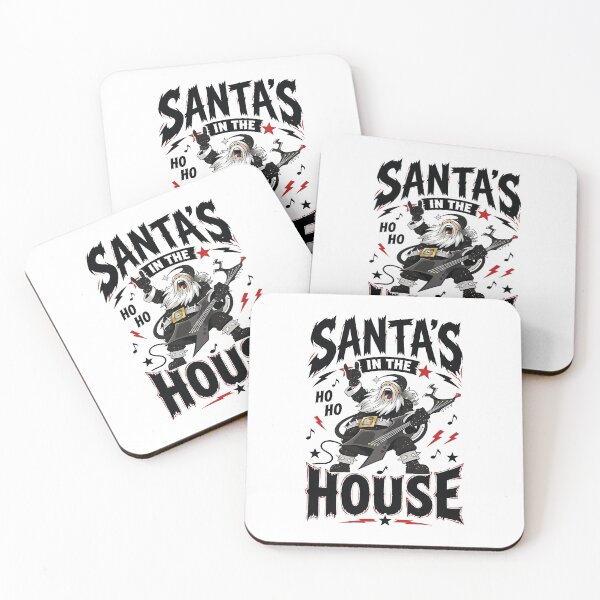 Item preview, Santa’s in the House – Heavy Metal Christmas Design designed and sold by digijob.