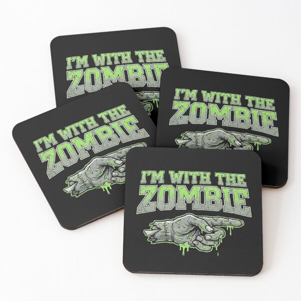 Item preview, I'm With The Zombie Matching Couples Halloween Costume Undead Hand T-Shirt    designed and sold by TeNovaStudio ⭐⭐⭐⭐⭐.