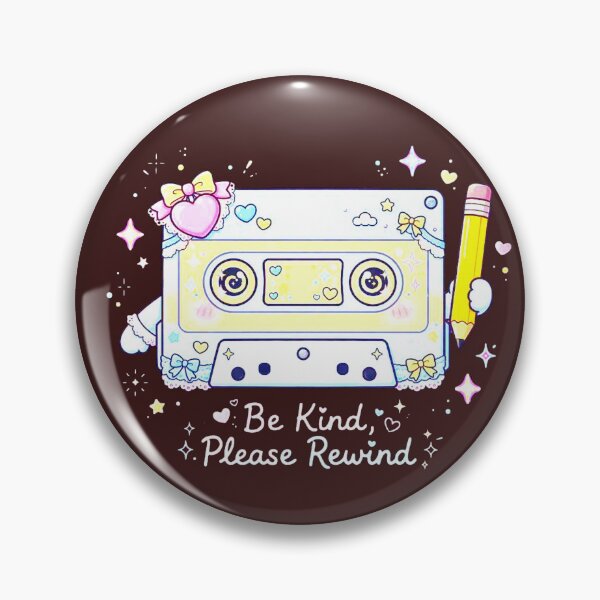 Artikelvorschau, Sei nett, bitte zurückspulen – Kawaii-Pastellkassette mit rosa Herzschleife und Bleistift – Niedlicher Retro-Coquette-Mixtape-Sticker – Y2K 6000x6000 Transparentes PNG entworfen und verkauft von HoMya.