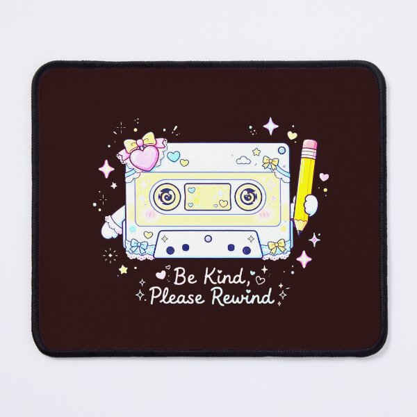 Item preview, Be Kind Please Rewind - Kawaii Pastel Cassette Tape with Pink Heart Bow and Pencil - Cute Retro Coquette Mixtape Sticker - Y2K 6000x6000 Transparent PNG designed and sold by HoMya.