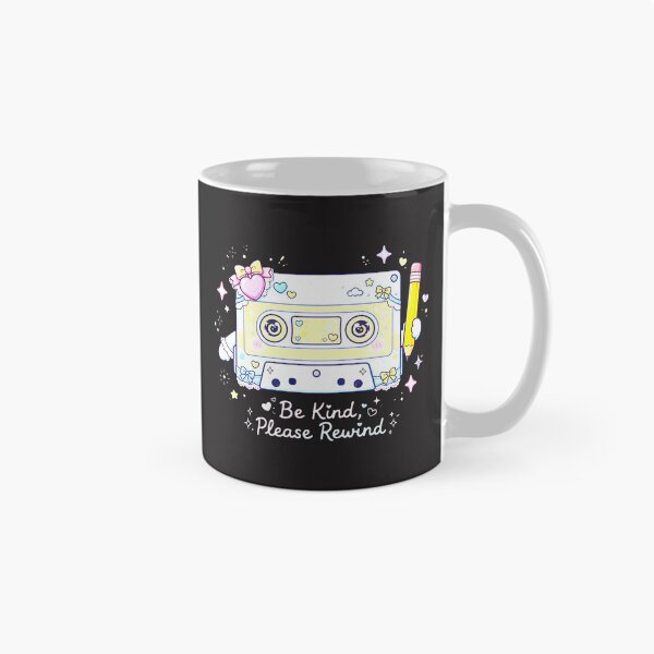 Item preview, Be Kind Please Rewind - Kawaii Pastel Cassette Tape with Pink Heart Bow and Pencil - Cute Retro Coquette Mixtape Sticker - Y2K 6000x6000 Transparent PNG designed and sold by HoMya.