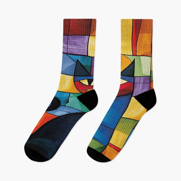 Item preview, A 445 Colorful Cubist Cat designed and sold by Infopreneur1231.