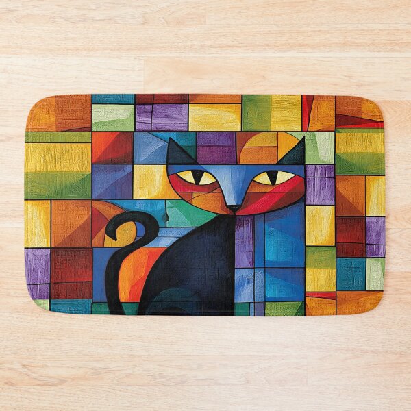 Item preview, A 445 Colorful Cubist Cat designed and sold by Infopreneur1231.