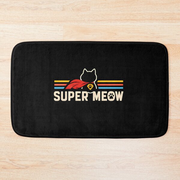 Item preview, Super Meow Superhero Cat Retro Cape Funny Cat Gift designed and sold by Retro Whiskers.
