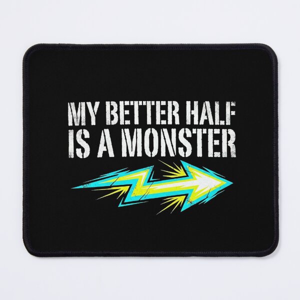 Item preview, My Better Half Is A Monster Couples Halloween Costume Funny Matching Partner T-Shirt designed and sold by TeNovaStudio.