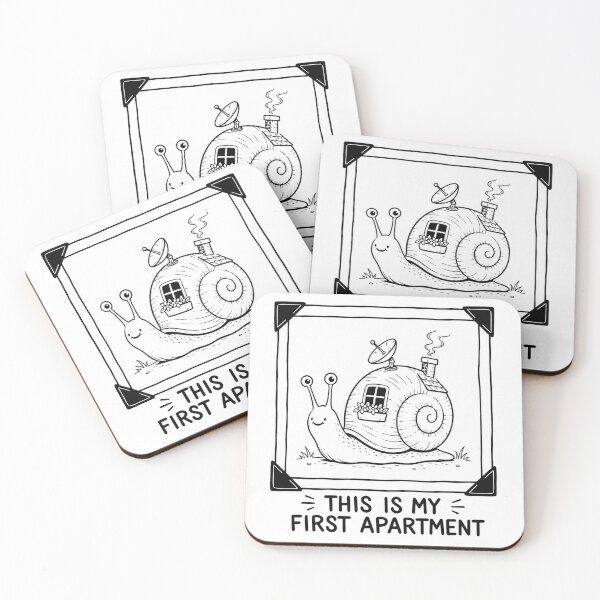 Item preview, This Is My First Apartment – Funny Snail Housewarming designed and sold by XapicX Slow Club.