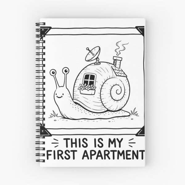 Item preview, This Is My First Apartment – Funny Snail Housewarming designed and sold by XapicX Slow Club.