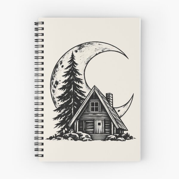 Item preview, Minimalist Geometric Cabin Frame With Pine Tree designed and sold by scicilysimonee.