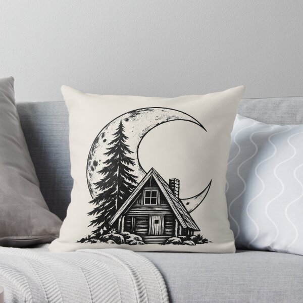 Item preview, Minimalist Geometric Cabin Frame With Pine Tree designed and sold by scicilysimonee.