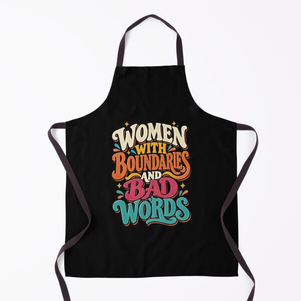 Item preview, Women With Boundaries And Bad Words - Funny Feminist Attitude Quote designed and sold by MOTIFOLK.