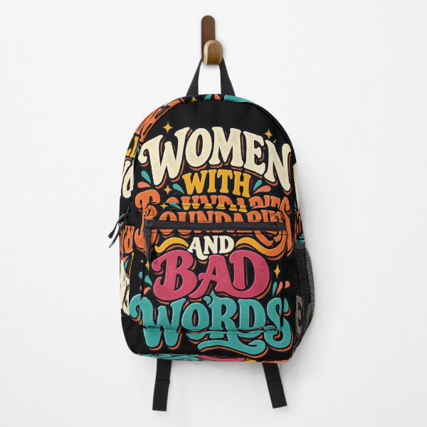 Item preview, Women With Boundaries And Bad Words - Funny Feminist Attitude Quote designed and sold by MOTIFOLK.