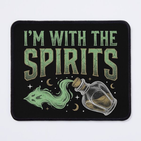 Item preview, I'm With The Spirits Funny Ghost Potion Halloween Matching Party T-Shirt designed and sold by TeNovaStudio.