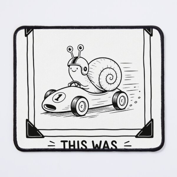 Item preview, This Was My First Race – Funny Snail Race Car designed and sold by XapicX Slow Club.