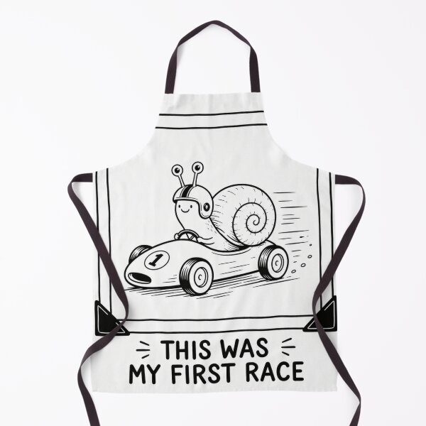 Item preview, This Was My First Race – Funny Snail Race Car designed and sold by XapicX Slow Club.
