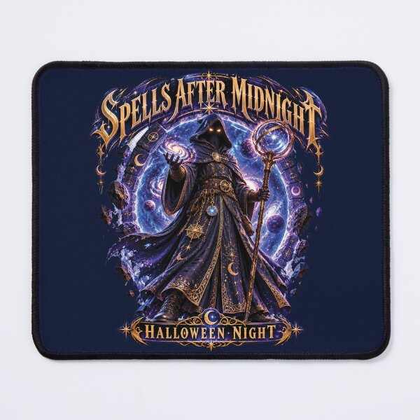 Item preview, Spells After Midnight | Dark Wizard Halloween Fantasy Art designed and sold by M. Mamdouh Artworks.