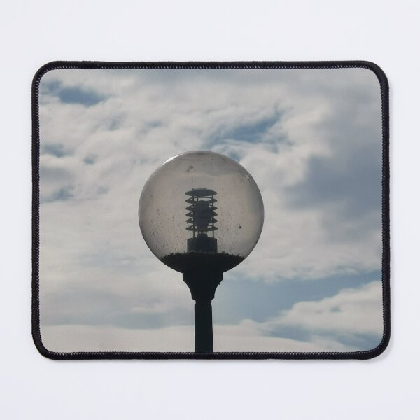 Item preview, Globe Street Lamp Against Cloudy Sky – Minimal Photo designed and sold by XapicX Slow Club.
