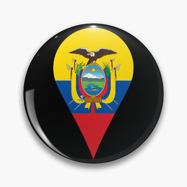 Item preview, Bandera de Ecuador | Marcador de ubicación en el mapa | Icono GPS de destino en Ecuador designed and sold by NTGUILTY.