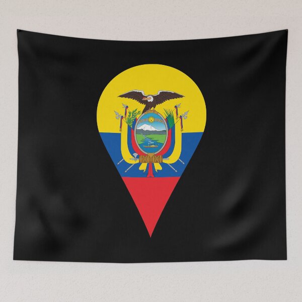Item preview, Ecuador Flag Location Pin Map Marker | Ecuadorian Destination GPS Icon designed and sold by NTGUILTY.