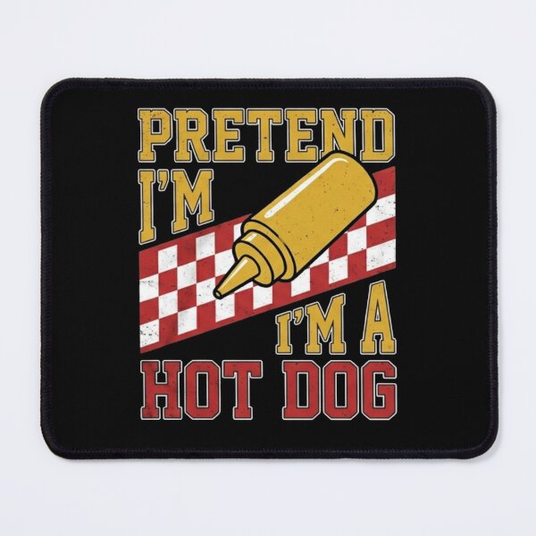 Item preview, Pretend I'm A Hot Dog Lazy Halloween Costume Funny Mustard Fast Food T-Shirt designed and sold by TeNovaStudio.