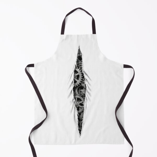 Item preview, Rip with gears peektee - White designed and sold by THE MURMUR.