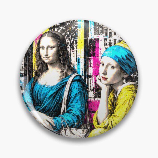 Item preview, Mona Lisa Meets the Pearl Girl designed and sold by DoctorGeekStore.