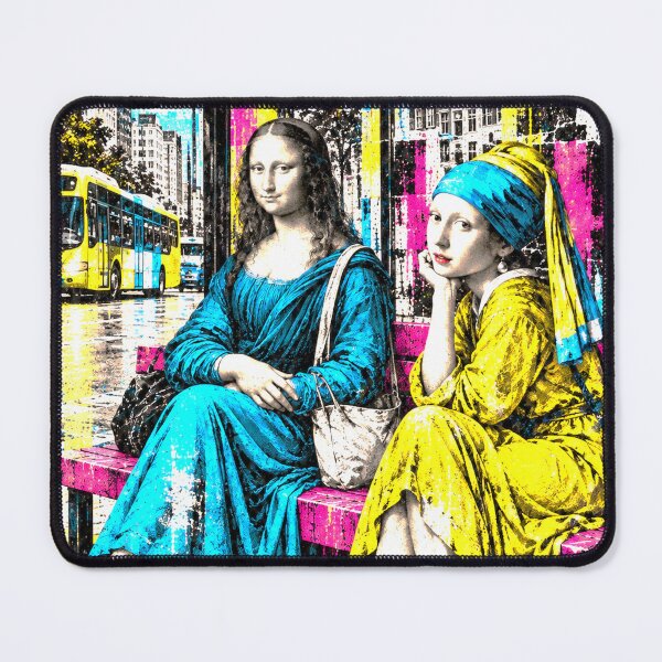 Item preview, Mona Lisa Meets the Pearl Girl designed and sold by DoctorGeekStore.