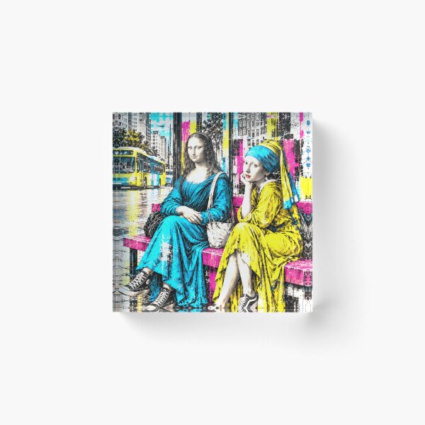 Item preview, Mona Lisa Meets the Pearl Girl designed and sold by DoctorGeekStore.