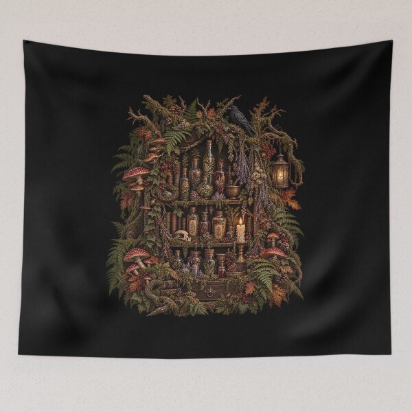 Item preview, The Hidden Apothecary – Dark Forest Gothic Design designed and sold by Scarlett-Goods.