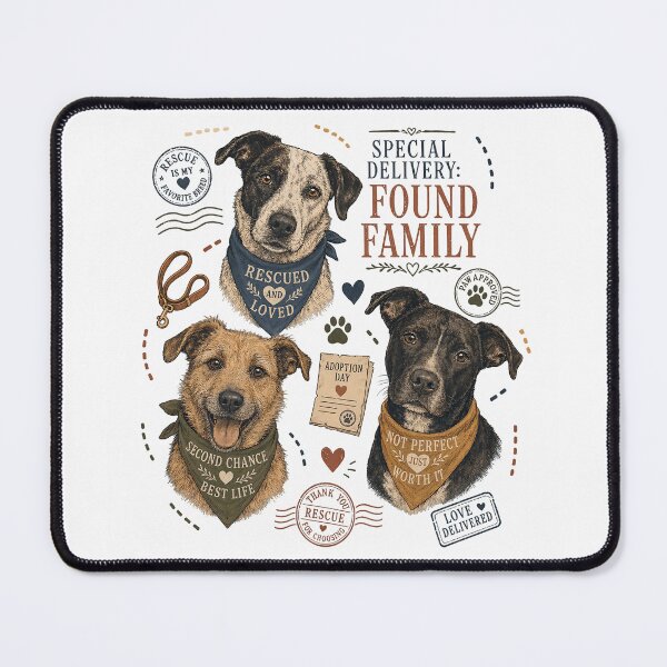 Item preview, Special Delivery Found Family Rescue Dogs designed and sold by JoyfullyOffbeat.