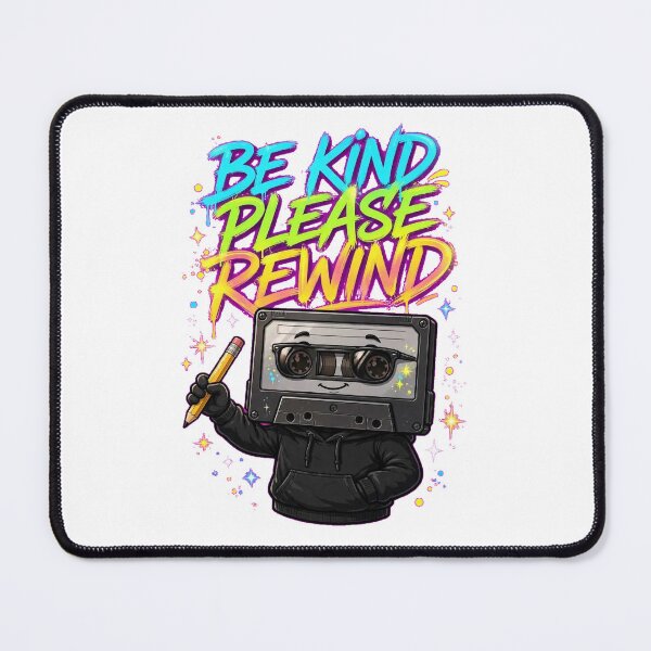 Item preview, Be Kind Please Rewind - Streetwear Cassette Tape Wearing Hoodie and Sunglasses - Funny Retro Graffiti designed and sold by HoMya.