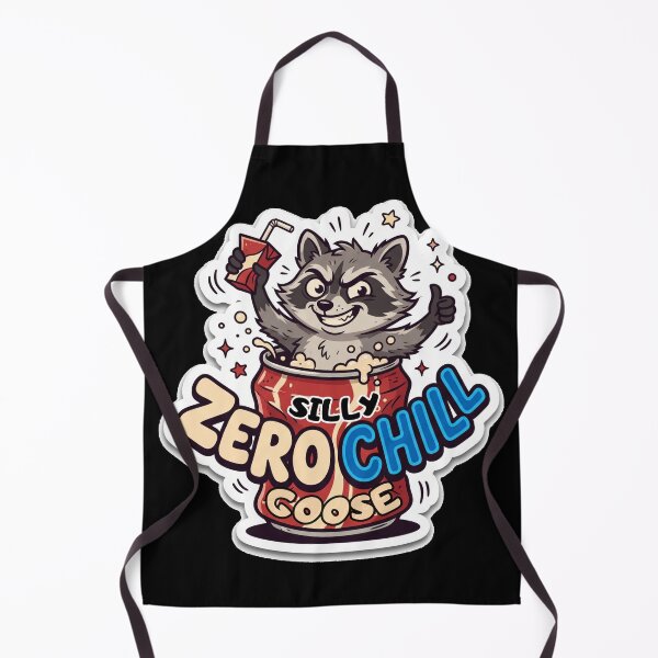 Item preview, Silly Chaotic Raccoon Drinking Soda Zero Chill Funny Sticker designed and sold by Yourt-shirtyou.