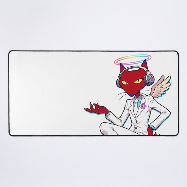 Item preview, Katzz Angel Retro Cartoon Red Cat DJ Suit Pop Art designed and sold by CuteKats.