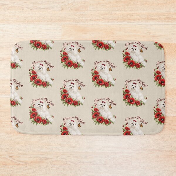 Item preview, Maltese Dog Forever in My Heart Memorial Gift designed and sold by Cute & Sassy Custom Gifting Boutiques.