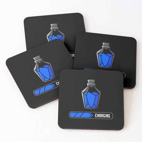 Item preview, Mana Potion Charging Blue Pixel Art Gaming Graphic designed and sold by KiwiRider.