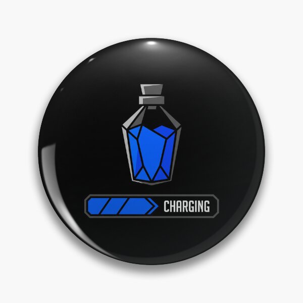 Item preview, Mana Potion Charging Blue Pixel Art Gaming Graphic designed and sold by KiwiRider.