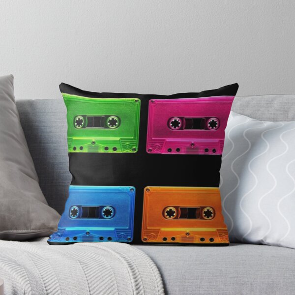 Item preview, Retro Neon Cassette Tape Pop Art Grid  designed and sold by LazyDayzCo.