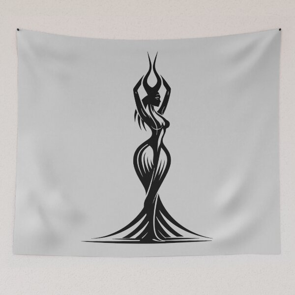 Item preview, Hathor Ancient Egyptian Goddess Silhouette designed and sold by ClubVacay.