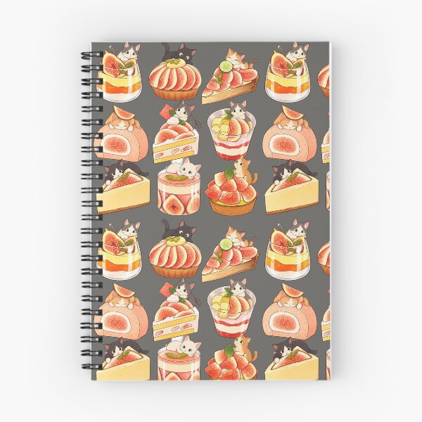Item preview, Cute Cats and Fig Desserts – Kawaii Anime Dessert Cat Sticker Art designed and sold by StickerJas.