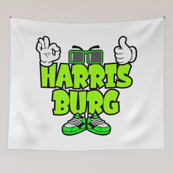 Item preview, HARRISBURG Typography Funny Vintage designed and sold by NFTWords.