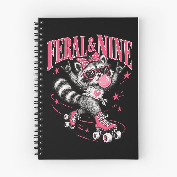 Item preview, Feral And 9 Rocker Raccoon Birthday Roller Skates designed and sold by Felinefinesse.