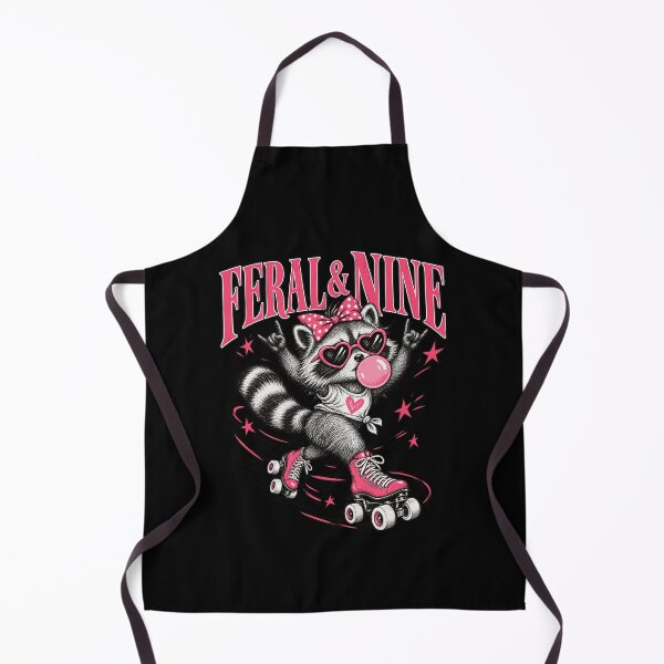 Item preview, Feral And 9 Rocker Raccoon Birthday Roller Skates designed and sold by Felinefinesse.