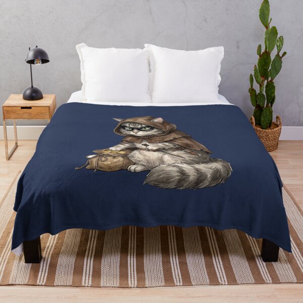 Item preview, Cute Fluffy Rogue Cat - Funny Fantasy RPG Gamer Gift T-Shirt designed and sold by StreetNovaInk.
