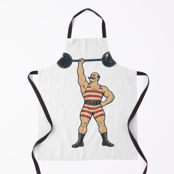 Item preview, Old-Time Strongman Pressing a Globe Barbell designed and sold by eignvalue.