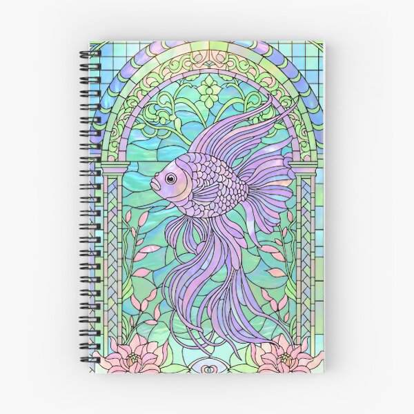 Item preview, Stained Glass with Fish designed and sold by LaRoach Digital Arts.