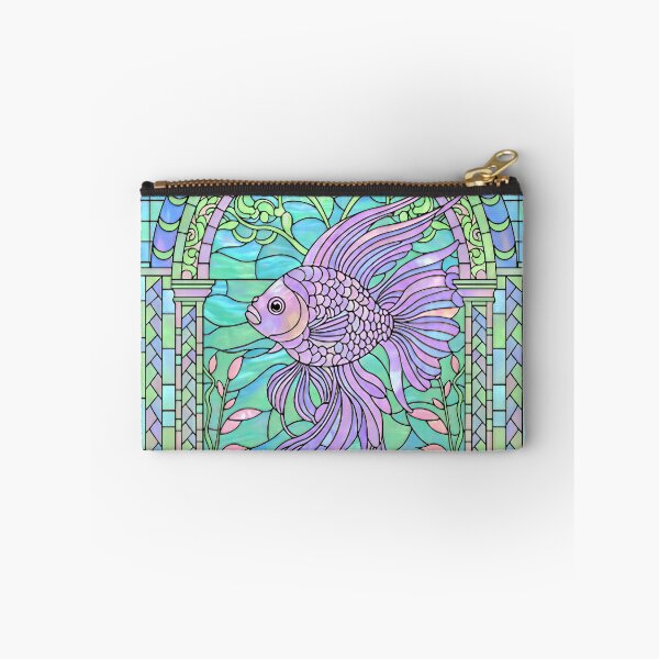 Item preview, Stained Glass with Fish designed and sold by LaRoach Digital Arts.